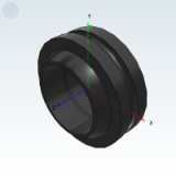 CA26AB - Radial Joint Bearing · Outer Ring Single Slot Type · Medium Series (GEG... E/GEG... ES-2RS)
