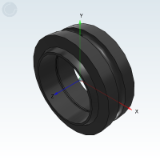 CA26BB - Radial Joint Bearing · Outer Ring Single Slot Type · Normal Series (GEG... E/GEG... ES-2RS)