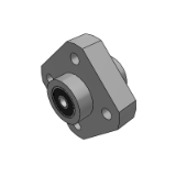 CA39 - Double bearing guide flange type - no retaining ring