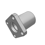 ze25-26 - Flanged oil-free bushing assembly, standard/extended, built-in composite bushing