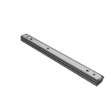 ZH21BU - Linear slide rail, 27 series, stainless steel / three section pull-out type