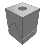 BE20C - Fixed guide block - flat bottom type