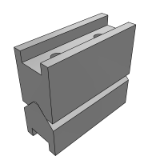 BE20D-E - Fixed guide block - Extended
