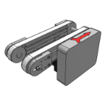 ZG05N - Precision conveyor / synchronous belt double row type (bandwidth 20mm) / Head drive three slot profile (pulley diameter 50mm)