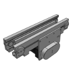 ZG14A - Precision conveyor / thousand bird type - single side roller chain type / intermediate drive single groove profile (pulley diameter 39mm)