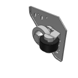 LE08EE - Casters - medium and heavy load type - with adjusting block type