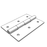 LD15A_B - Stainless steel butterfly hinge · circular hole type - flat type