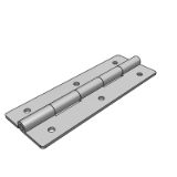 LD15 - Stainless steel butterfly hinge, circular hole type, fixed installation spacing type - flat type