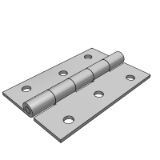 LD15DE - Stainless steel butterfly hinge · circular hole misalignment type - flat type