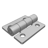 LD15EJ_LD15EM - Stainless steel butterfly hinge · round hole+waist hole type - flat type