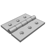 LD15GC_LD15GJ - Stainless steel butterfly hinge, tapered hole type, economy type - flat type