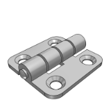 LD15HJ - Stainless steel butterfly hinge - conical hole type - flat