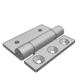 LD20_21 - Stainless steel butterfly hinge · left and right deflection type/up and down offset type - flat type