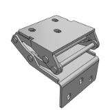 LD33AH - Stainless steel butterfly hinge - L-type - four axis type