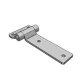 LD34AJ - Stainless steel butterfly hinge - T type - long plate type
