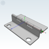 LD42A_B_C - Carbon steel butterfly hinge, step type