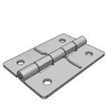 LD57A - Spring butterfly hinge - circular hole type · flat type