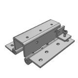 LD57GC - Spring Butterfly Hinge - I-shaped, External Fold Type, Double Axis Spring Type