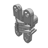 LD60A - 隐藏式铰链-固定型-内装门-加厚型·单排锥孔型