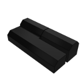 LB66A_B - Detachable hinge - plug-in type - upper and lower offset type/screw hole type - thickened type - inner/outer door