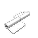 LD29AE - Dismantling hinge - plug-in type · welding type