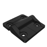 LD76A - Flat torque butterfly hinge - Damping type - Arbitrary angle positioning type - Circular hole type - Square type