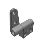 LD77FQ - Flag type torque butterfly hinge - circular hole type+countersunk hole type · damping type · arbitrary angle positioning type