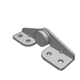 LD78BJ - L-shaped torque butterfly hinge · circular hole type · damping type · arbitrary angle positioning type