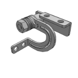 LD79AJ - I-shaped torque butterfly hinge-circular hole type-built-in brake type-any angle positioning type