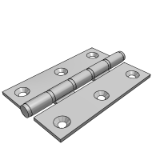 LD84C_D_E - Flat dust-free butterfly hinge - conical hole type - light load/heavy load type