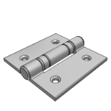 LD84JJ - Flat dust-free butterfly hinge - with power assisted bearing type - precision type