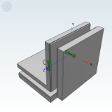 LD89AE - Glass clamp for hinges