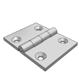 LD01AA_AB - Aluminum alloy butterfly hinge - standard type ·taper hole type