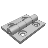 LD01BA - Aluminum alloy butterfly hinge - countersunk hole type