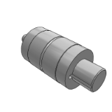 ZJ05TA - Solid ball spline - one end step external thread type · cylindrical nut type