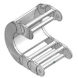 Series 2928 - Crossbars every 2nd link (crossbars removable along the inner and outer radius)