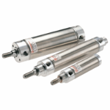 Series RT/57200/M, RM/57200/M + Mountings and Accessories - Roundline cylinder, Magnetic piston, double acting