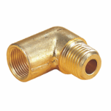 340330 - Male Elbow Adaptor, Female O/D tube to male taper ISO R thread