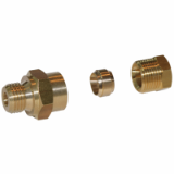 18225 - Straight Male Adaptor, Female O/D tube to male parallel ISO G thread - kit of parts