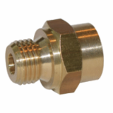 360504 - Straight Male Adaptor, Female O/D tube to male parallel ISO G thread