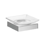 A15110 - Wall-mounted soap holder with extra clear transparent glass dish