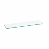 R1150A - Shelf in transparent tempered crystal for art. A2207N. 6 mm thick glass