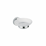 A36110 - Wall-mounted soap holder with satined glass dish
