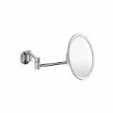 AV058L - Wall-mounted magnifying mirror, double jointed arm, 20 cmØ mirror