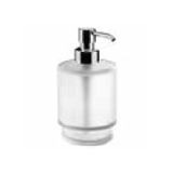 A2012A - Brushed glass soap dispenser with dispenser in finishing