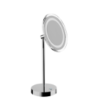 AV258P - Magnifying mirror with support. Touch switch. Dimmable light color