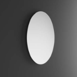 RESIA BIS OVAL - Frameless mirror. Bevelled