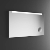 CHERSO - Specchio con telaio in alluminio verniciato.Specchio ingranditore integrato.