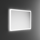 PORTOLE EASY RECTANGULAR - RECTANGULAR mirror with frosted glass edge that diffuses light
