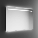 ROVIGNO+ - Mirror with painted aluminum frame. Frontal and ambient light top/bottom.